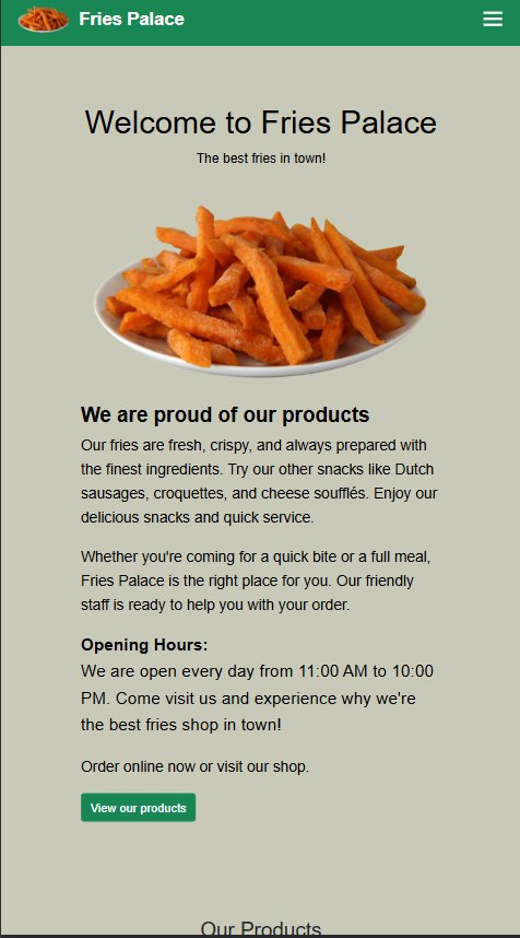 Patat Palace project